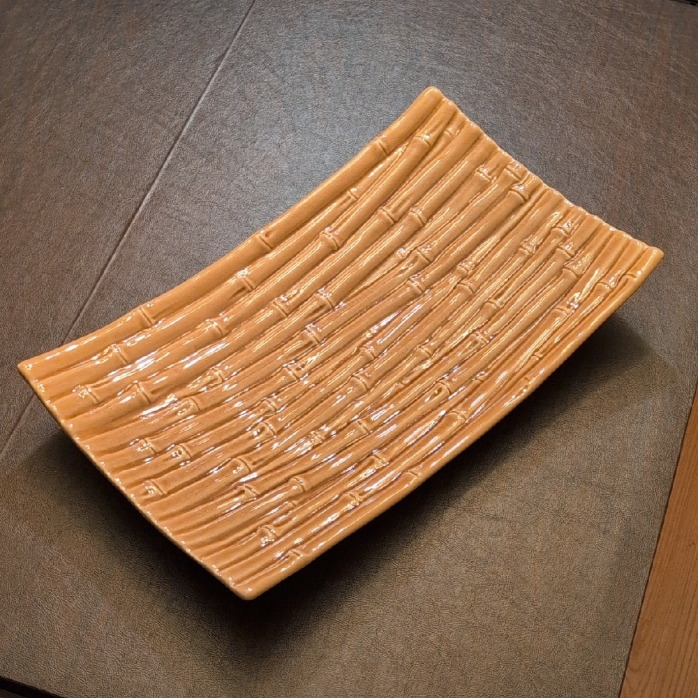Rectangular Bamboo Design Tray